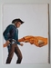 #35. Original Cover painting Western novel Oeste #177 